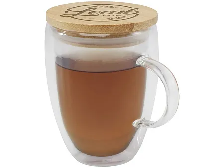 Кружка с бамбуковой крышкой Leona