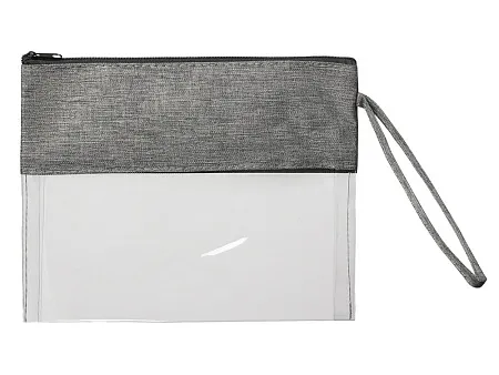 Прозрачная косметичка Leony из ПВХ и ткани
