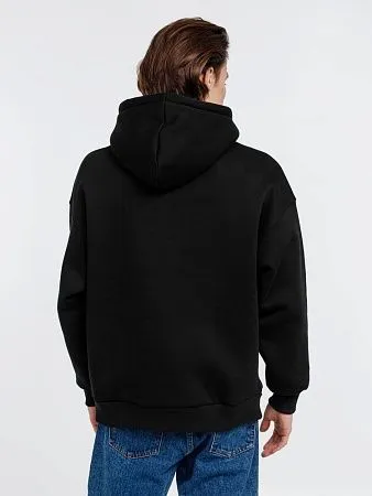 Худи оверсайз унисекс Go Easy, черное