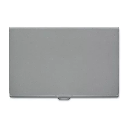 Визитница серебристая