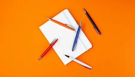 Ручка шариковая "Monica", красный/серебро**#