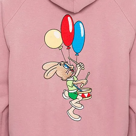 Толстовка на молнии Gourji "Ну, погоди" розовая XL