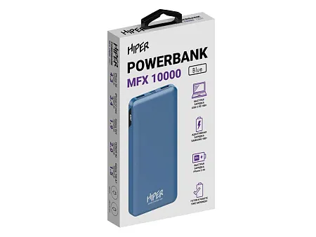Портативный внешний аккумулятор MFX, 10000 mAh