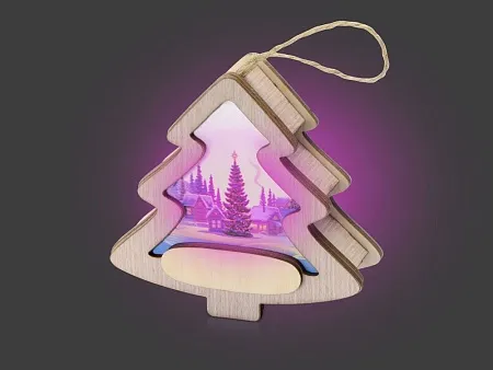 Новогодняя подвеска с подсветкой Шар с индивидуальным дизайном