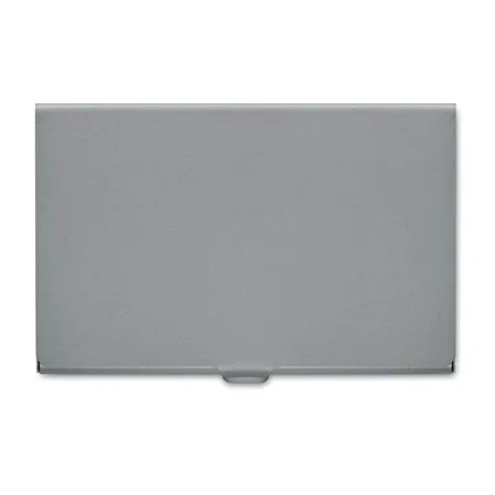 Визитница серебристая