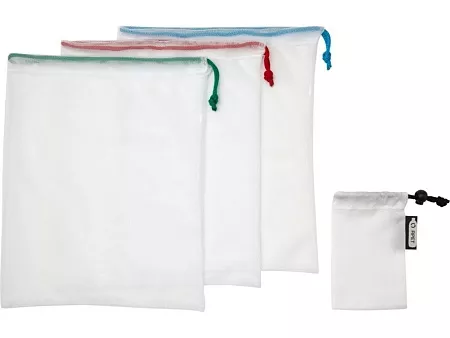 Набор сетчатых сумок Trio из вторичного ПЭТ