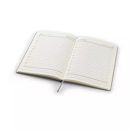 Ежедневник A5 недатированный Equator, чёрный с серебристым