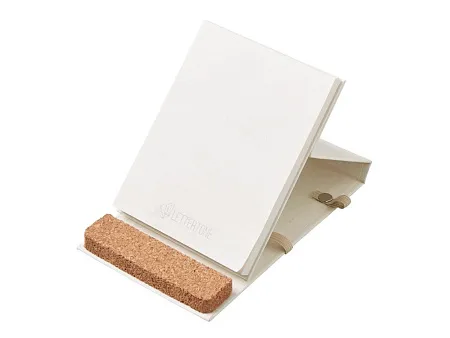 Блокнот А6 Milky S с подставкой из пробки