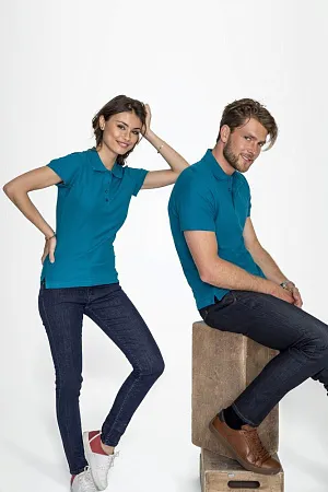 Рубашка поло женская PASSION 170, серый меланж