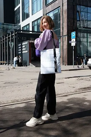 Шоппер Superbag Bubble, с кнопкой