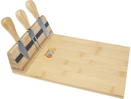 Бамбуковая доска для сыра Mancheg с приборами