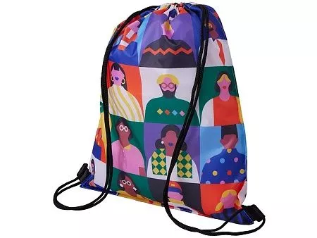 Рюкзак-мешок из полиэстера с возможностью двухсторонней полноцветной печати