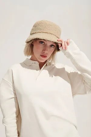 Панама Bucket двусторонняя, хаки с бежевым