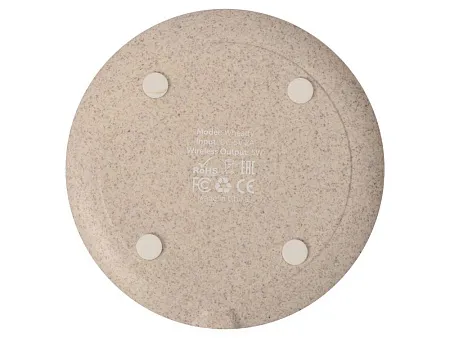 Беспроводное зарядное устройство Wheatty из пшеничной соломы, 5W