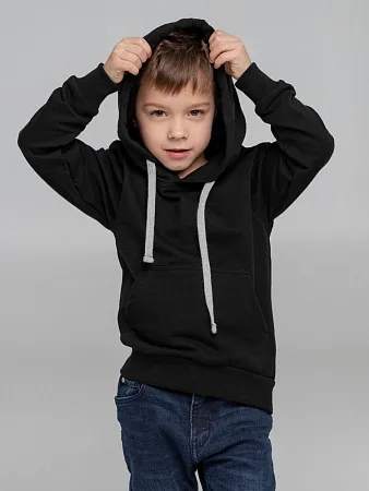Толстовка с капюшоном детская Kirenga Kids, серый меланж