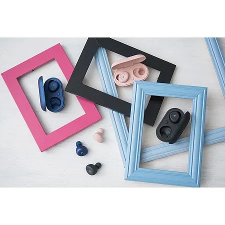 Беспроводные наушники Accesstyle Denim TWS Pink, розовые