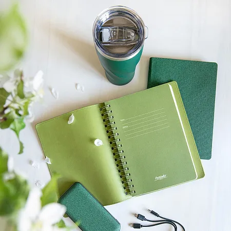 Ежедневник Portobello Trend, TWEED, недатированный, зеленый(АВИА)
