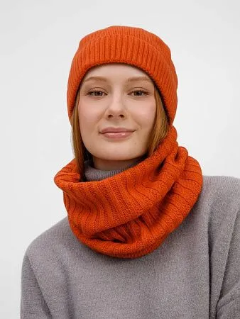 Шапка ComFleece, темно-оранжевая (кирпичная)