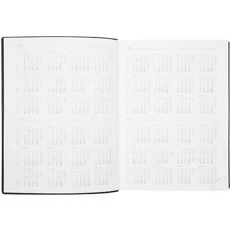 Ежедневник Vivian Metal, недатированный, черный