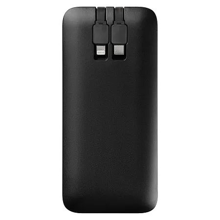 Внешний аккумулятор с подсветкой, Optima, 10000 mAh, черный