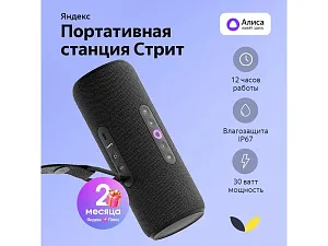 Умная колонка ЯНДЕКС Станция Стрит с Алисой