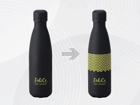 Вакуумная термобутылка Vacuum bottle C1, soft touch,  с УФ-печатью