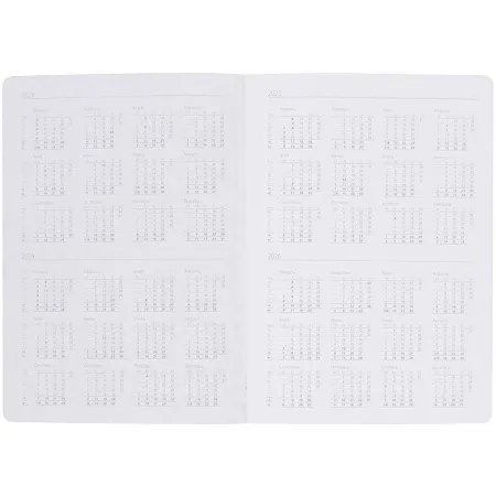 Ежедневник Frame, недатированный, фиолетовый с серым