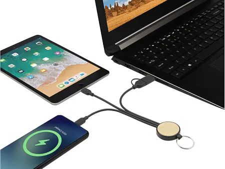 Кабель для зарядки Tecta 6 в 1 с брелком