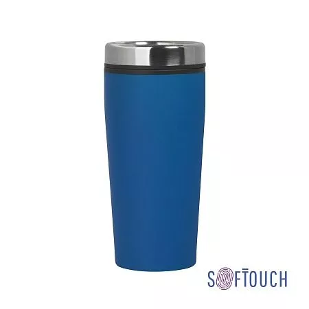 Термостакан "Европа", покрытие soft touch, 0,5 л., синий
