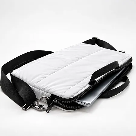 Сумка для ноутбука Superbag Bubble, стёганая, на молнии, с регулируемой лямкой