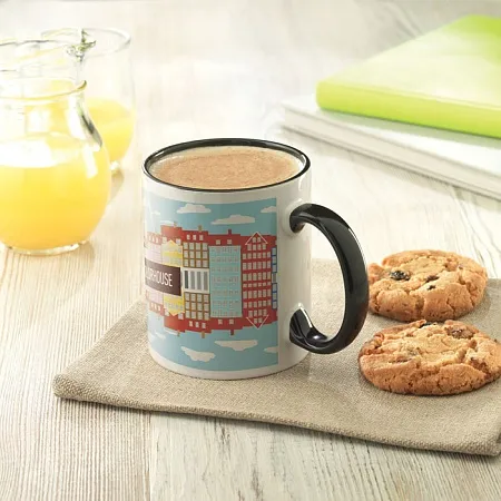 Керамическая кружка с покрытием для деколи 240 мл.