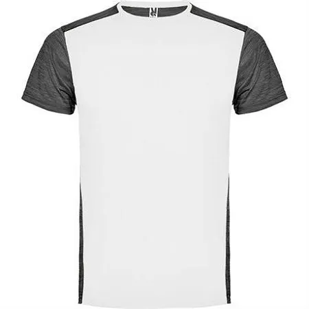 Спортивная футболка ZOLDER мужская, белый/пёстрый черный