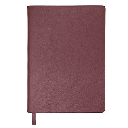 Бизнес-блокнот "LADY", формат А5, бордовый, блок в клетку