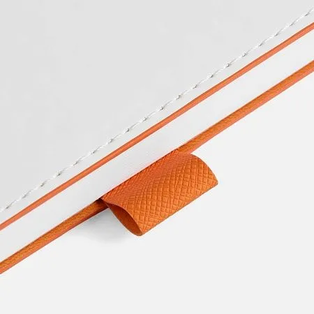 Ежедневник White Shall, недатированный, белый с бордовым