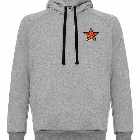 Толстовка с капюшоном Gourji "Отличник" серая M