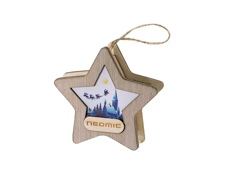 Новогодняя подвеска с подсветкой Звезда