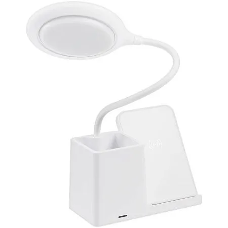 Лампа с органайзером и беспроводной зарядкой writeLight, ver. 2, белая