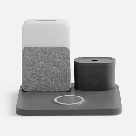 Зарядная станция с часами и подсветкой Large Charge ver.2, серая