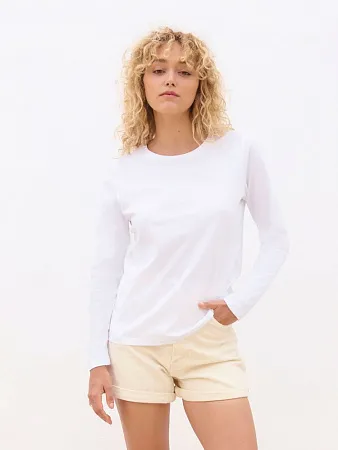 Футболка с длинным рукавом женская Monarch Women, белая