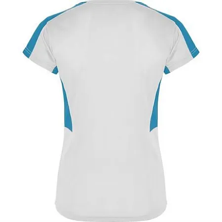 Спортивная футболка SUZUKA женская, белый/бирюзовый