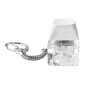 Брелок PUSH ME с LED подсветкой, Белый