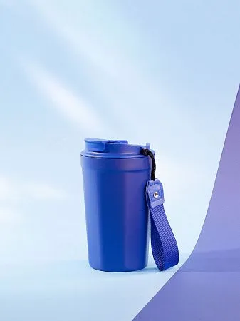 Термостакан "Eclipse" 400 мл, покрытие пудра, синий