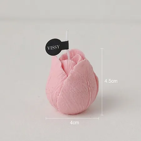 Свеча Тюльпан Оксфорд, розовый