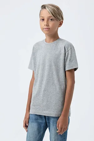 Футболка детская REGENT FIT KIDS, серый меланж