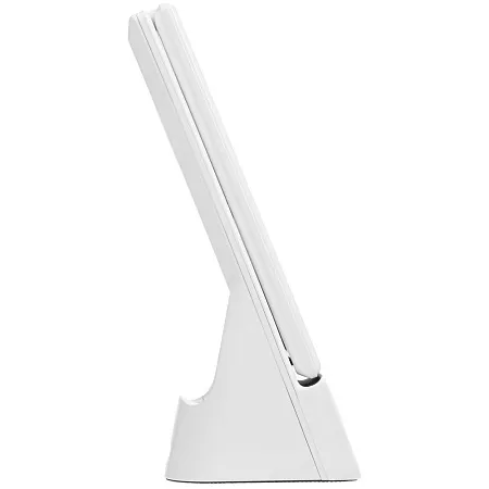 Лампа с часами и беспроводной зарядкой Powerack, белая