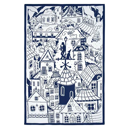 Плед на заказ Tricksy Net, 2 цвета, М, полушерсть