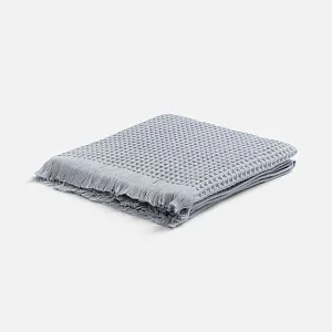 Плед вафельный Elenglect, светло-серый