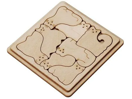 Деревянная головоломка Catgram