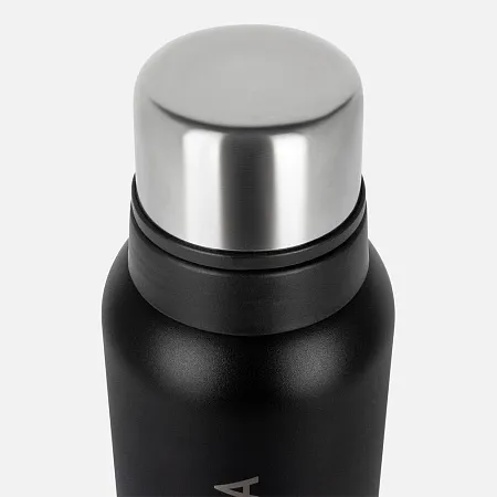 Термос Relaxika 1200 со стикерпаком, черный