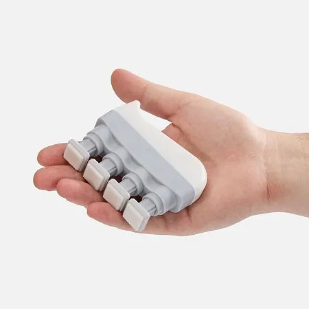 Эспандер кистевой FingerTap, серый с белым
